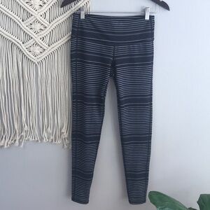 ATHLETA COLOR-BLOCK STRIPED Chaturanga leggings SP